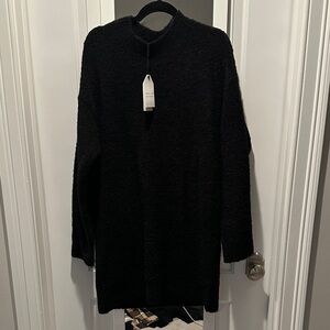 English Factory Black Long Sleeve Sweater Dress